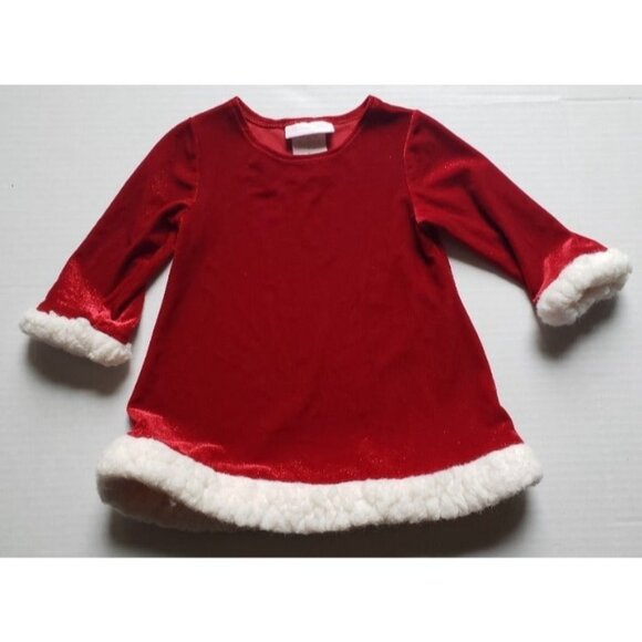 Bonnie Baby Red Sparkly Infant Dress - Picture 1 of 4